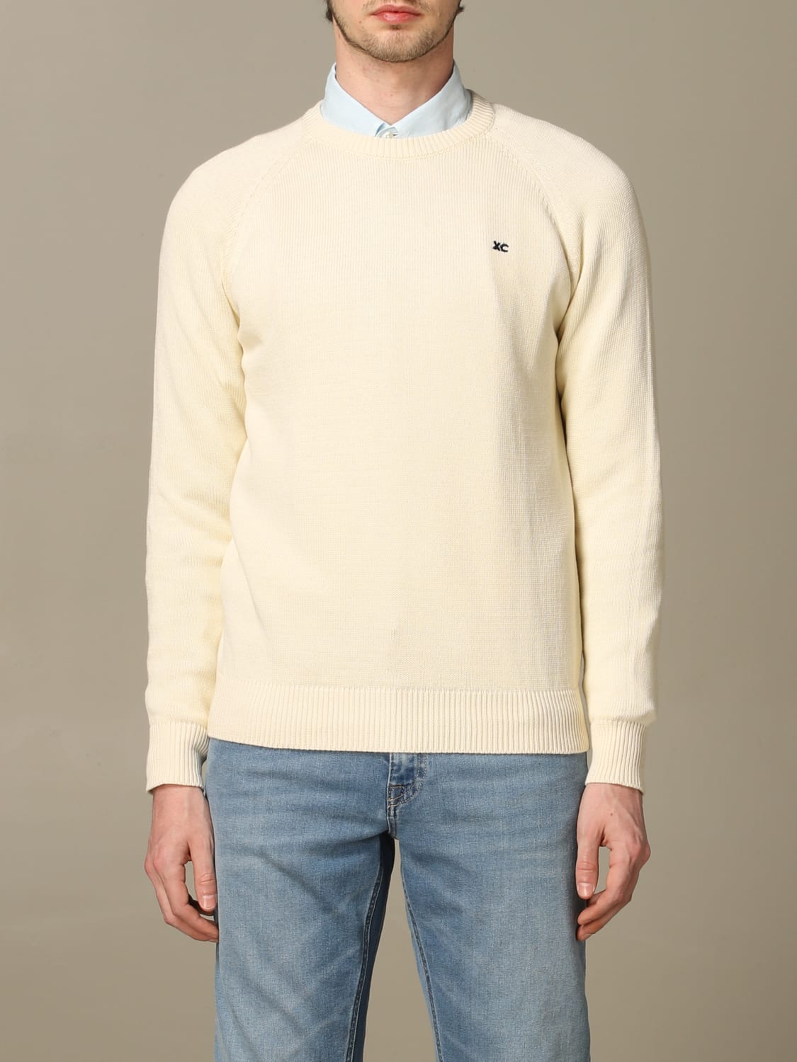 XC SWEATER: Sweater men XC, Yellow Cream - Img 1