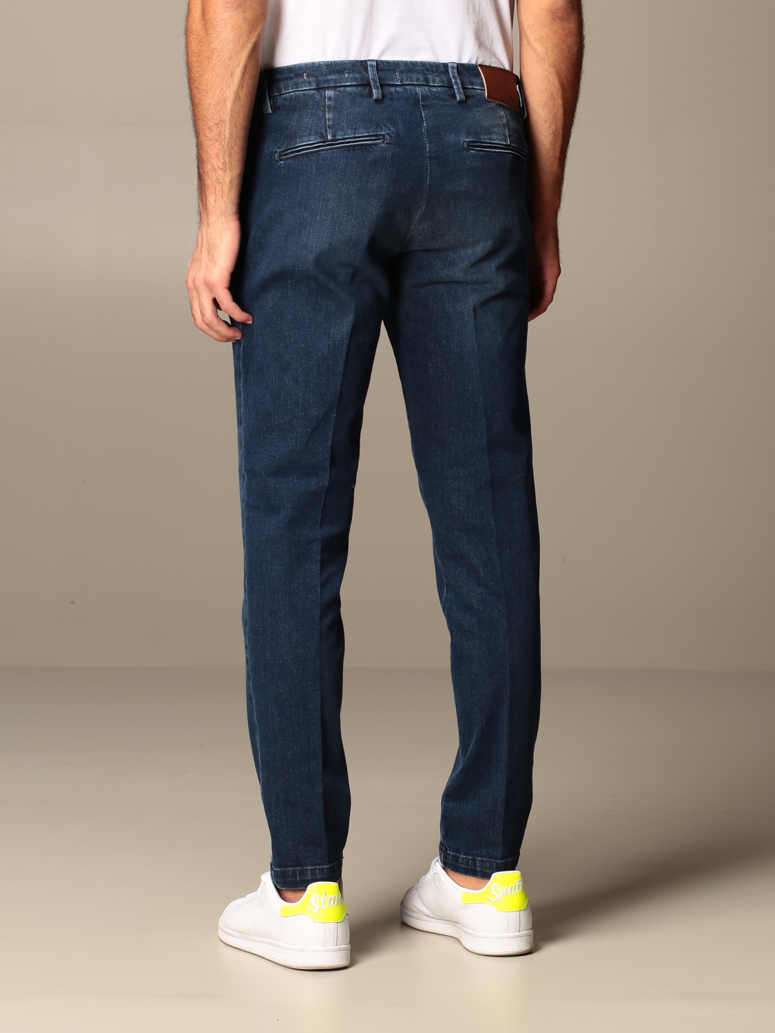 XC JEANS: Stefano XC slim fit chino jeans in denim, Denim - Img 2