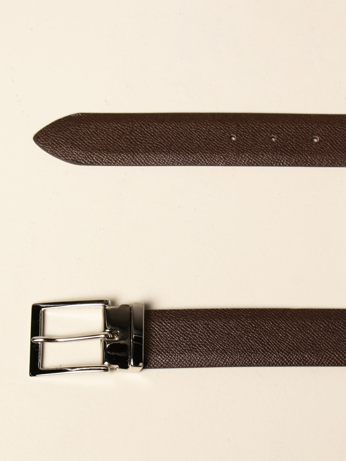 XC BELT: Grained leather XC belt, Dark - Img 2