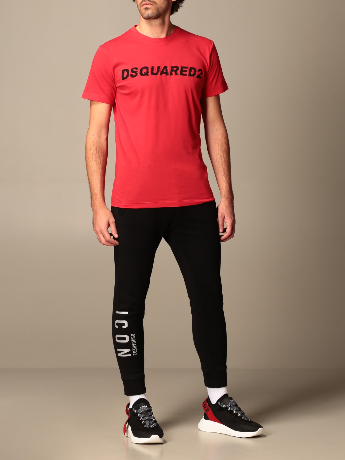 DSQUARED2 T-SHIRT: T-shirt homme Dsquared2, Rouge - Img 2