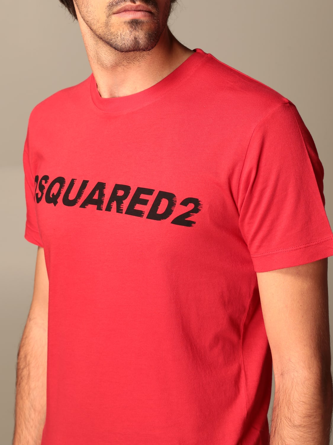DSQUARED2 T-SHIRT: T-shirt homme Dsquared2, Rouge - Img 4