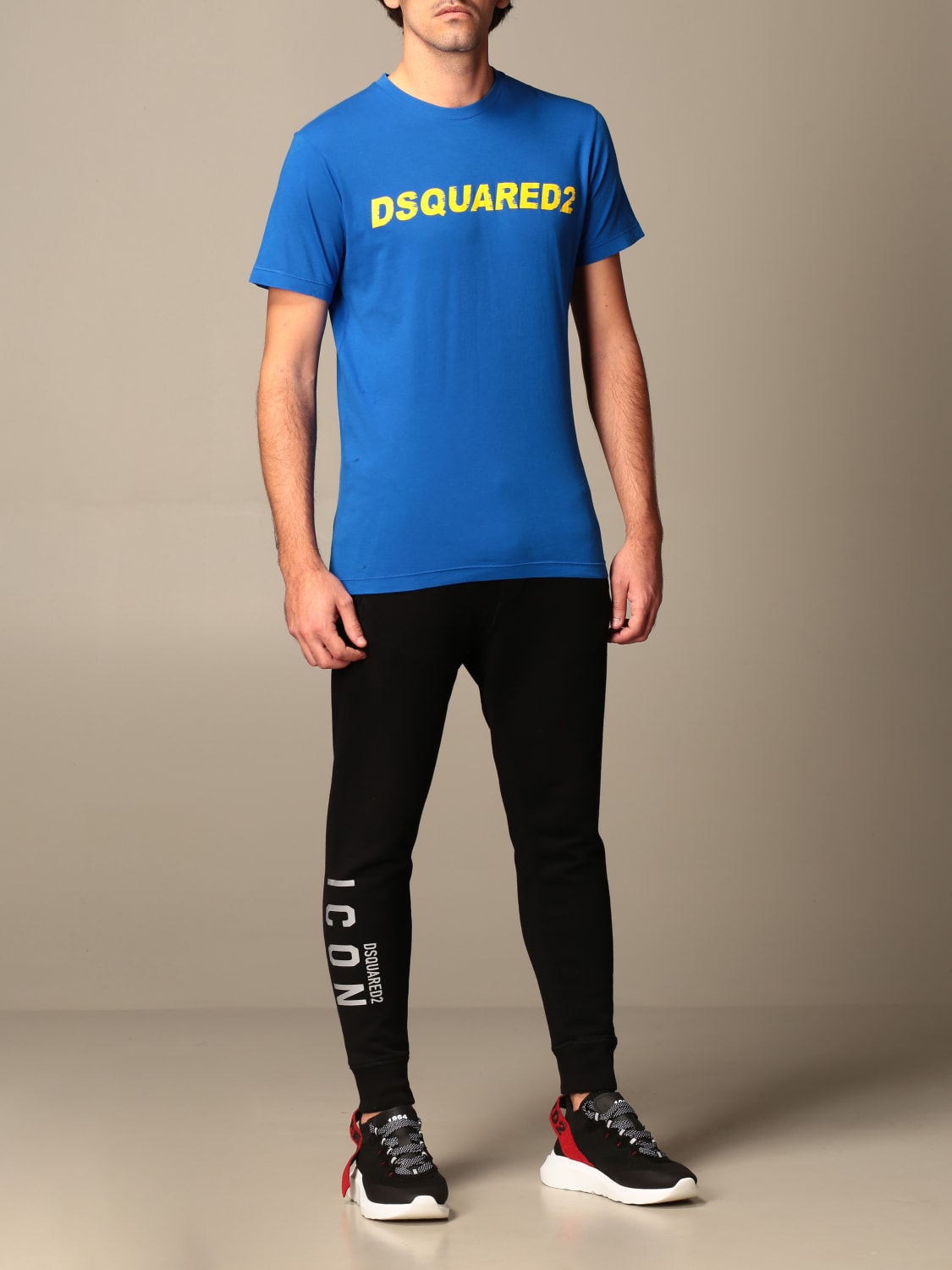 DSQUARED2 T-SHIRT: T-shirt homme Dsquared2, Bleu Royal - Img 2