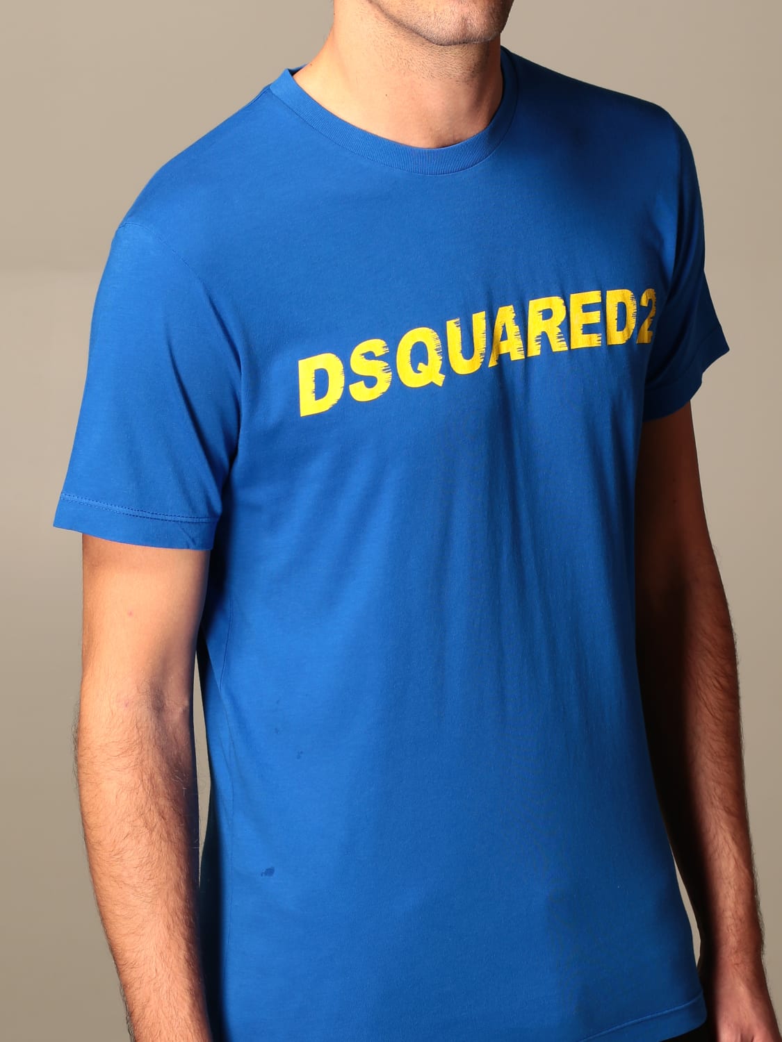 DSQUARED2 T-SHIRT: T-shirt homme Dsquared2, Bleu Royal - Img 4