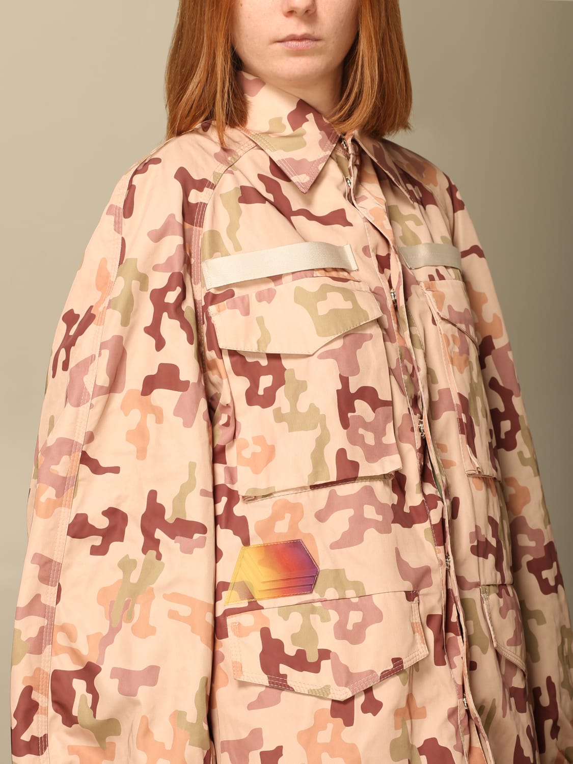 THE ATTICO JACKET: Dexter Life at Large Capsule The Attico jacket in camouflage fabric, Multicolor - Img 5