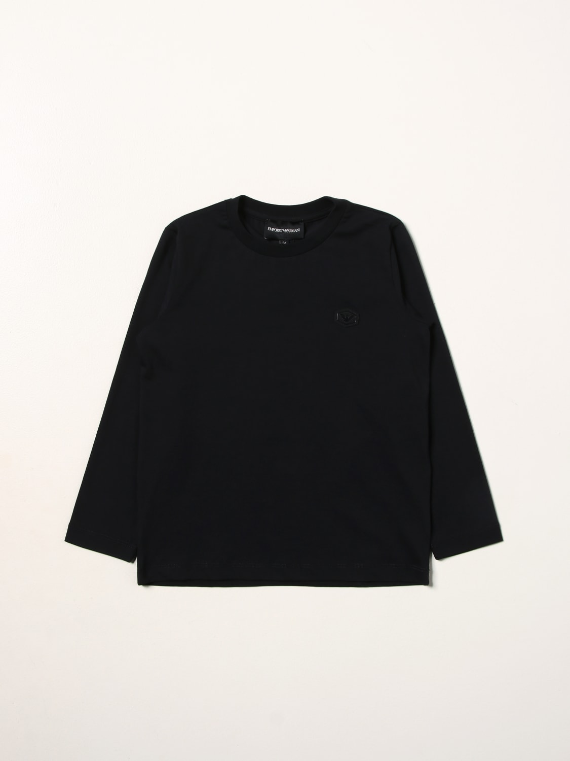 Emporio Armani Outlet cotton T shirt Blue Emporio Armani t shirt 8N4TR1 1JRGZ online at GIGLIO.COM