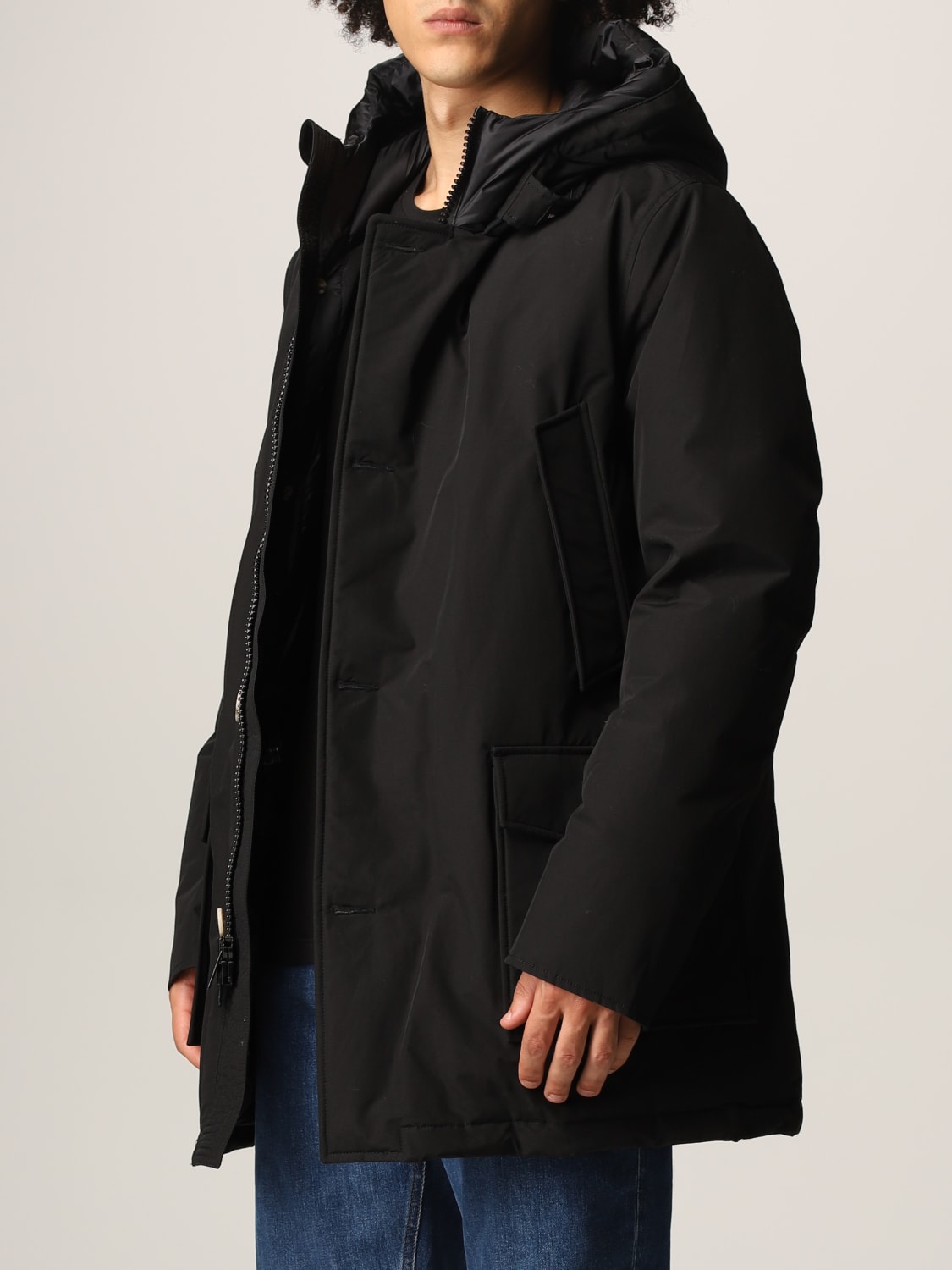 WOOLRICH COAT: Jacket men Woolrich, Black - Img 3