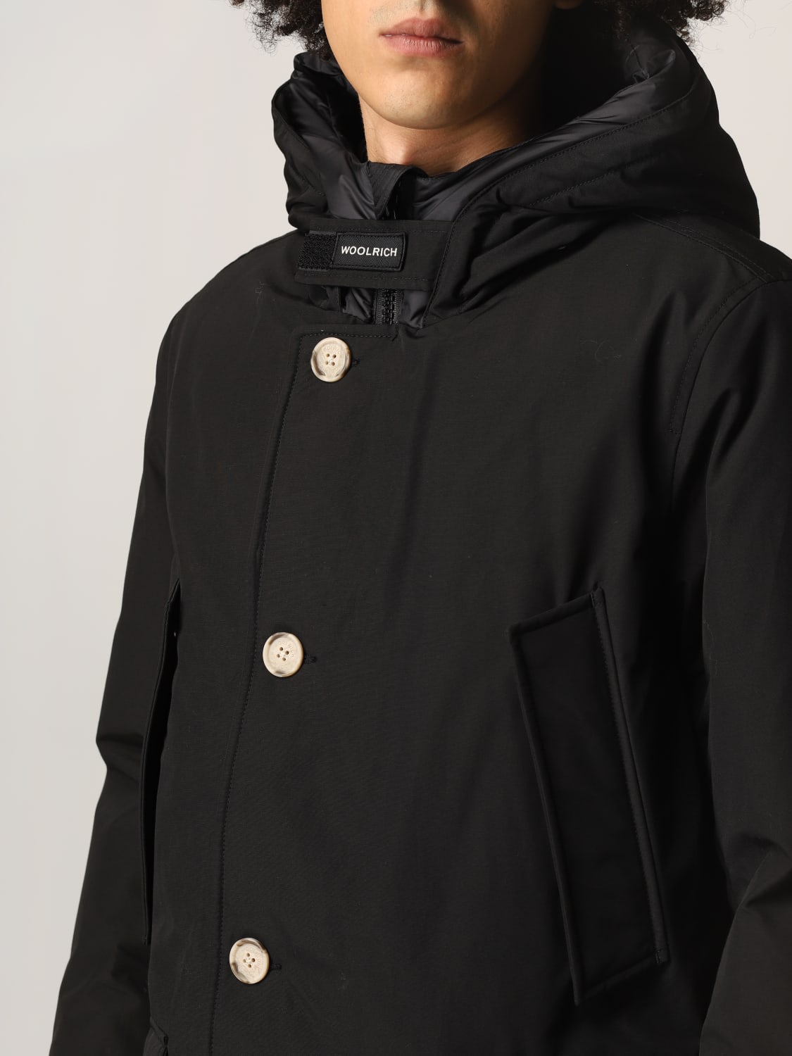 WOOLRICH COAT: Jacket men Woolrich, Black - Img 4