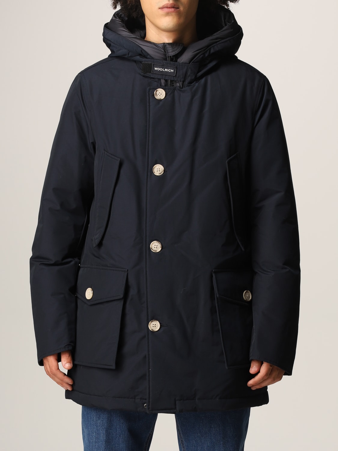 WOOLRICH COAT: Jacket men Woolrich, Blue - Img 1