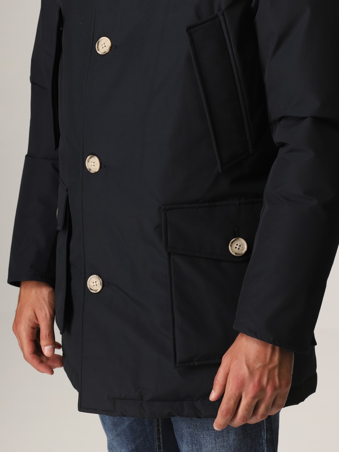 WOOLRICH COAT: Jacket men Woolrich, Blue - Img 5