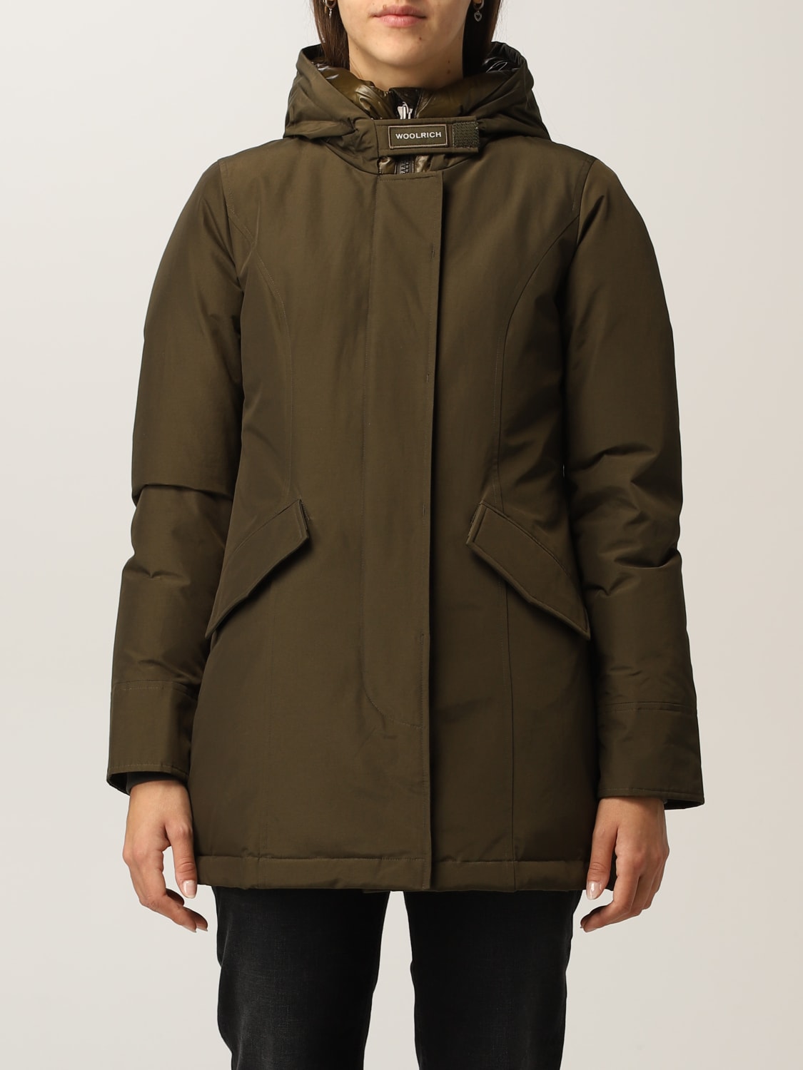 WOOLRICH COAT: Jacket women Woolrich, Green - Img 1