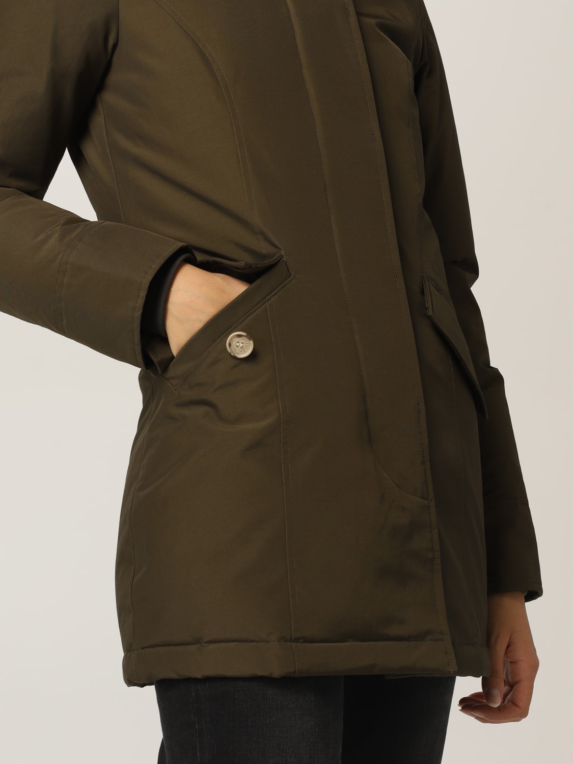 WOOLRICH COAT: Jacket women Woolrich, Green - Img 4