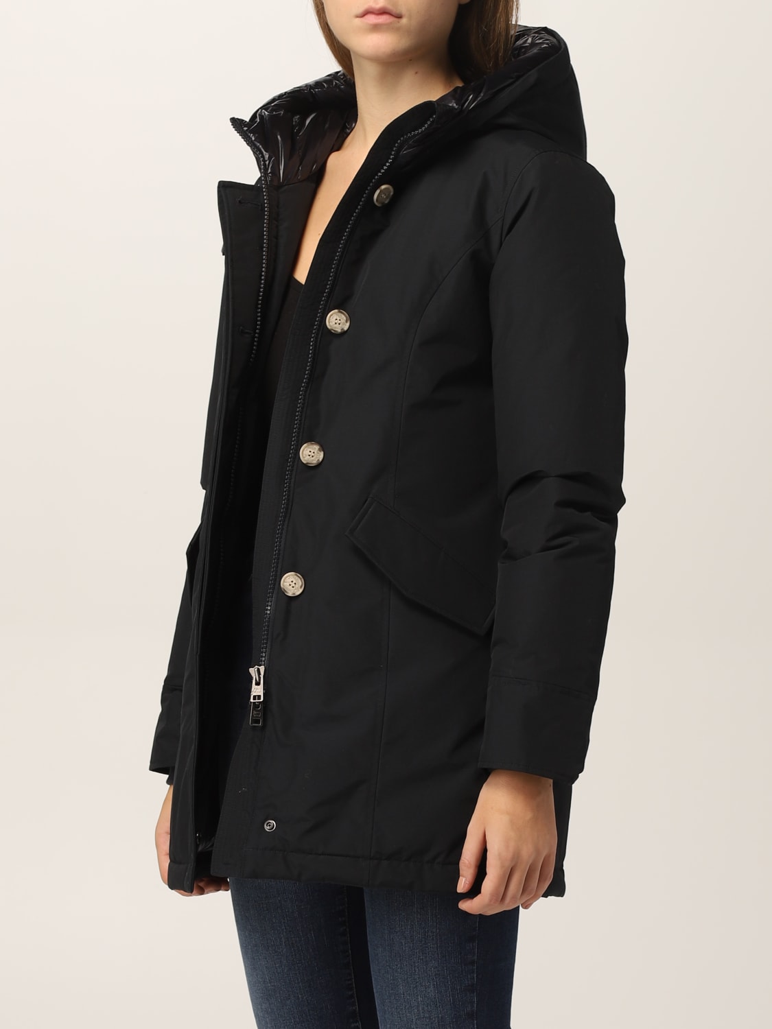 WOOLRICH MANTEL: Woolrich Damen Jacke, Navy - Img 3