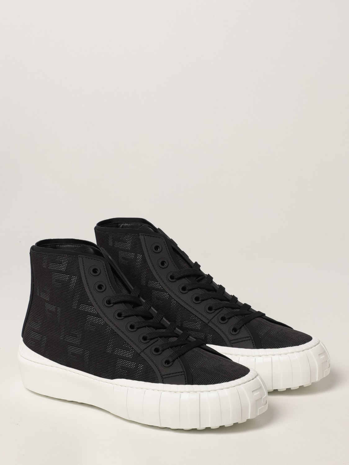 FENDI SNEAKERS: Fendi Herren Sneakers, Schwarz - Img 2