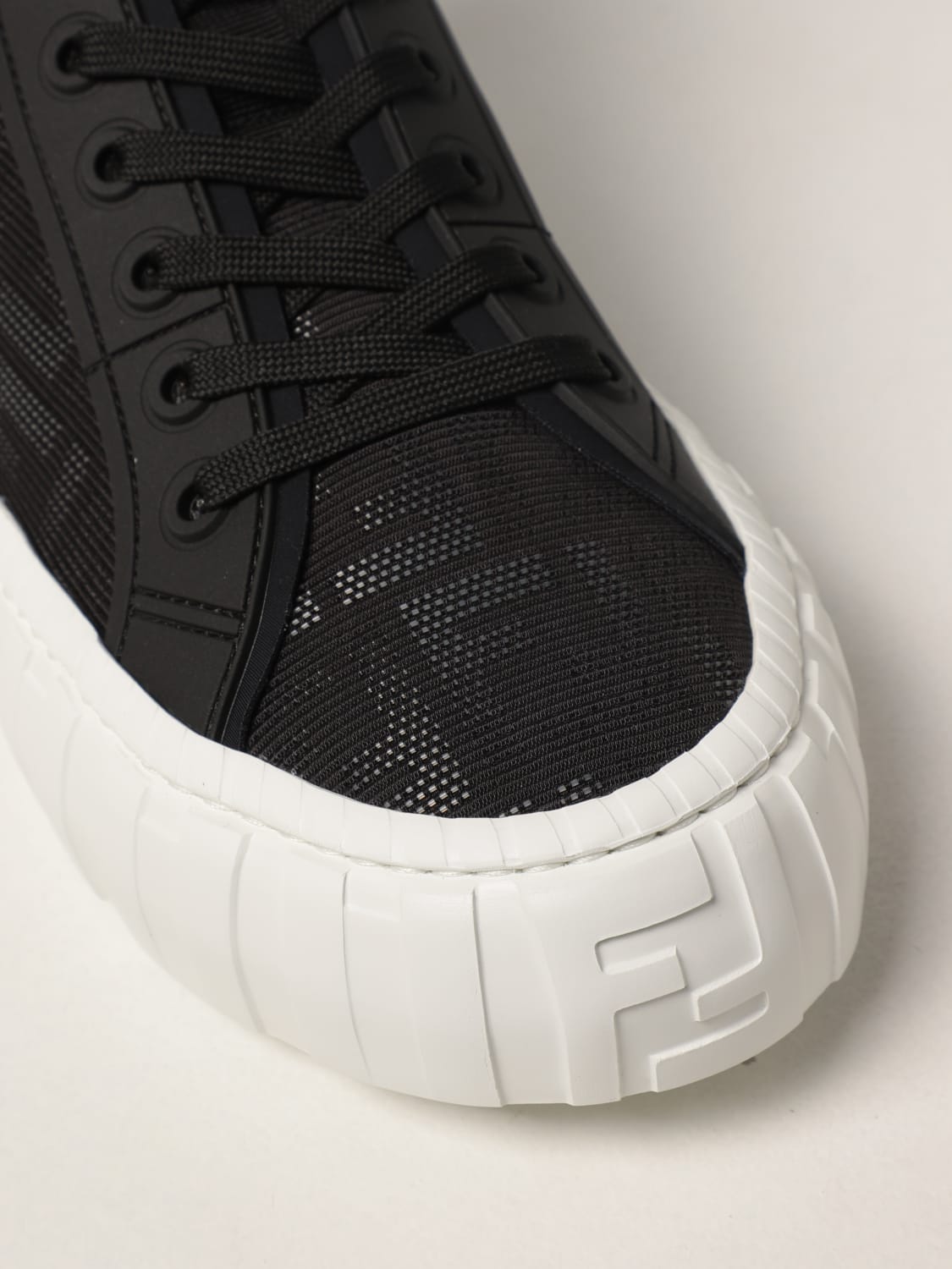 FENDI SNEAKERS: Fendi Herren Sneakers, Schwarz - Img 4