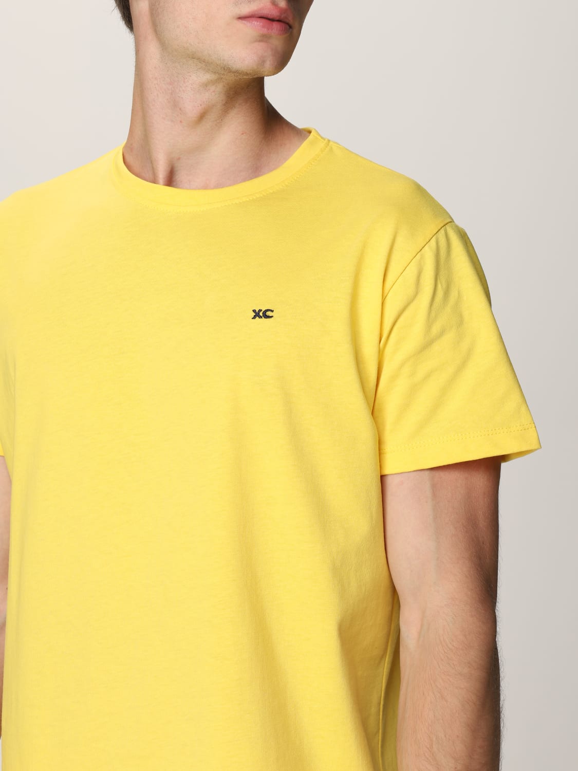 XC T-SHIRT: Basic XC cotton T-shirt with logo, Yellow - Img 3