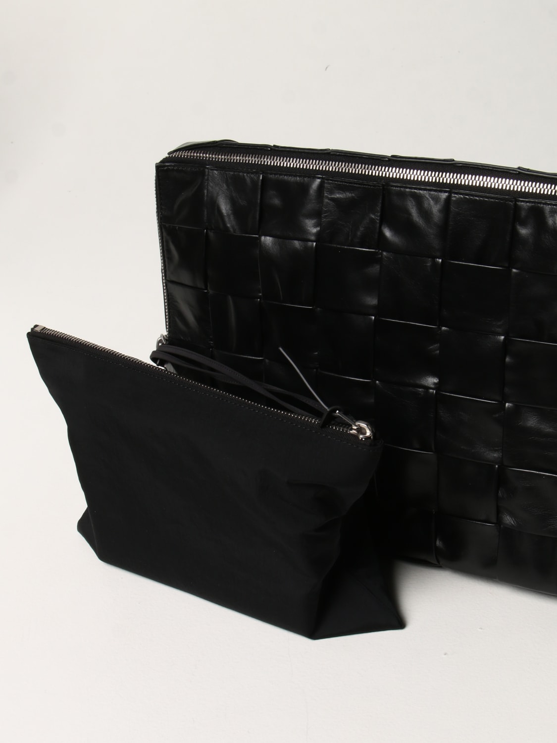 BOTTEGA VENETA BRIEFCASE: Bottega Veneta Cassette intreccio leather bag, Black - Img 3