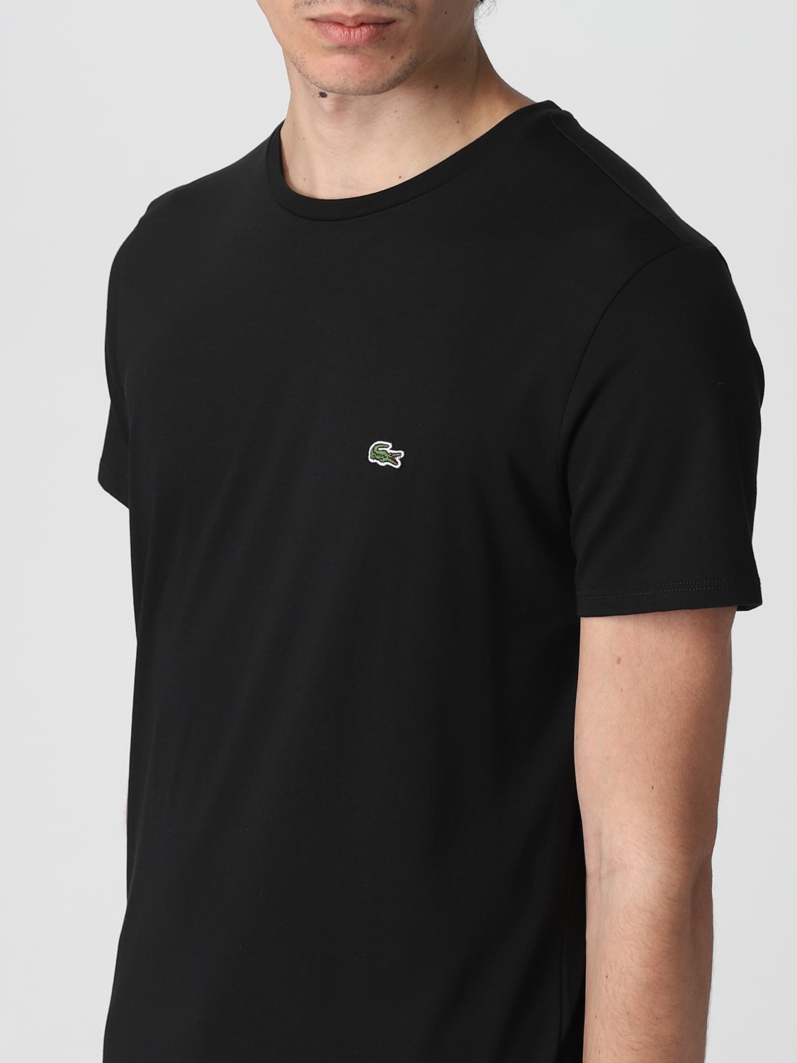 LACOSTE T-SHIRT: T-shirt men Lacoste, Black - Img 3