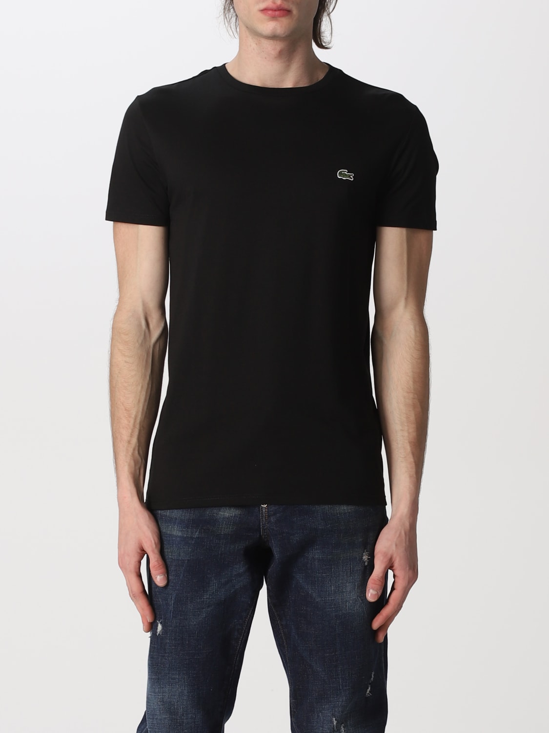 LACOSTE T-SHIRT: Lacoste Herren T-Shirt, Navy - Img 1