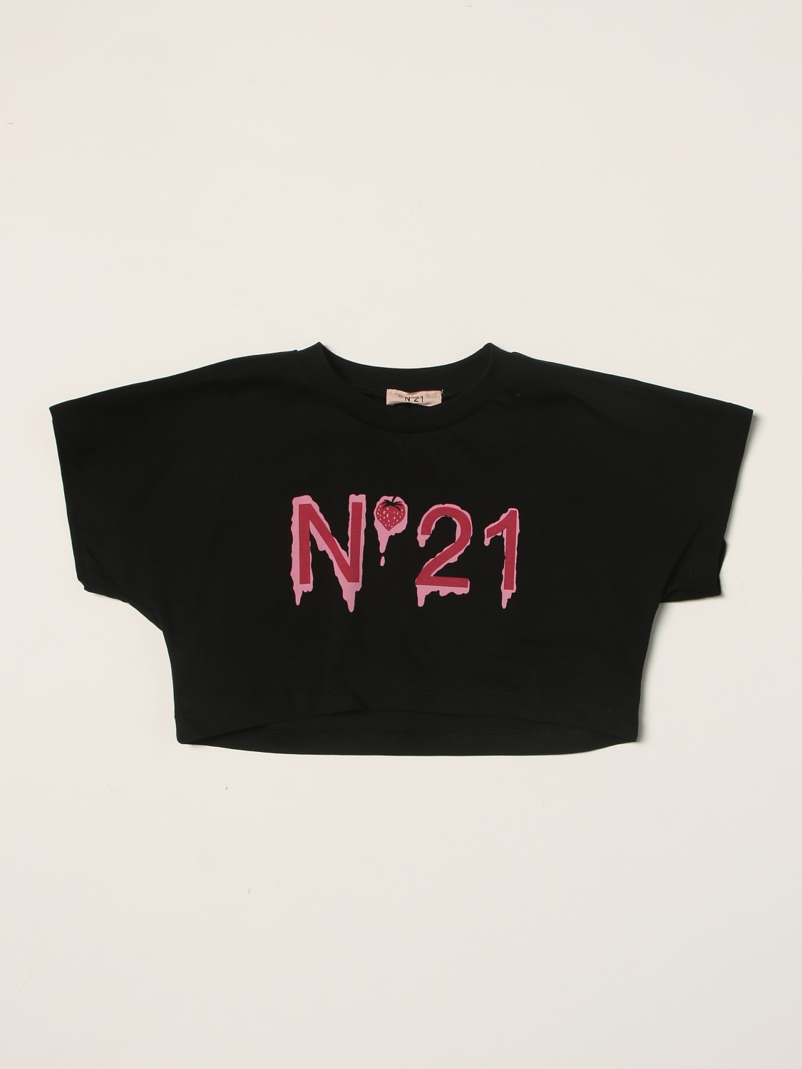 N° 21 Tシャツ: Tシャツ 男の子 N° 21, ブラック - Img 1