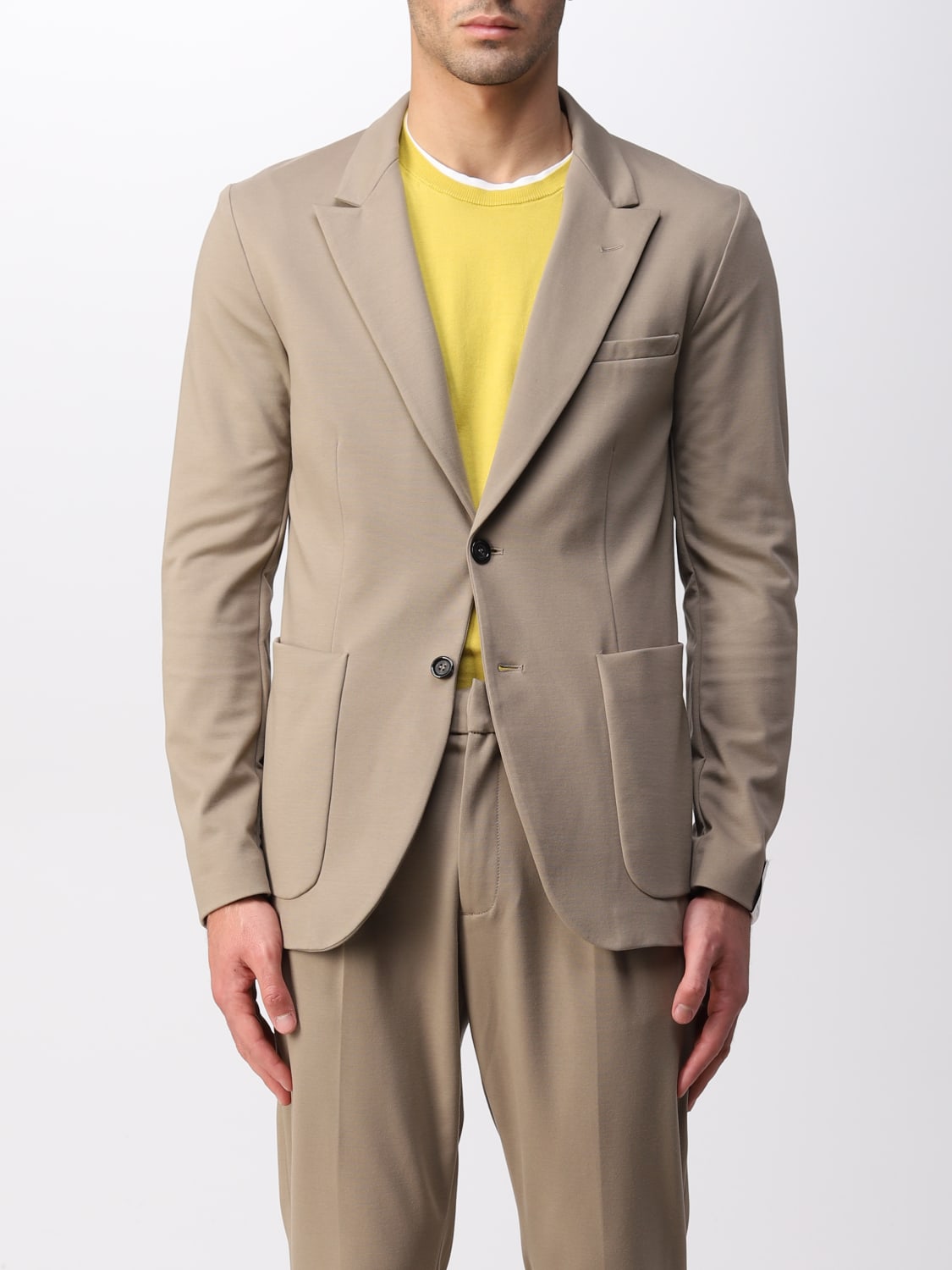 PAOLO PECORA JACKE: Paolo Pecora Herren Blazer, Sand - Img 1