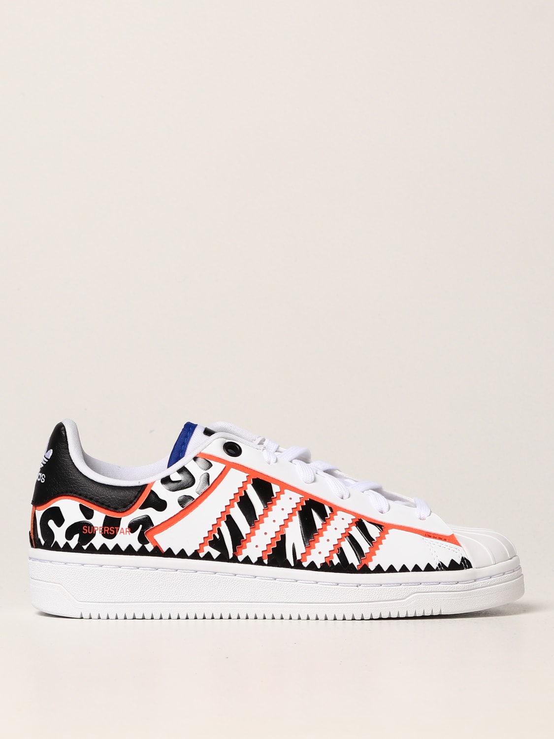 Adidas Originals Outlet Adidas Original Superstar sneakers in synthetic leather White Adidas Originals shoes GW0523 online at GIGLIO.COM