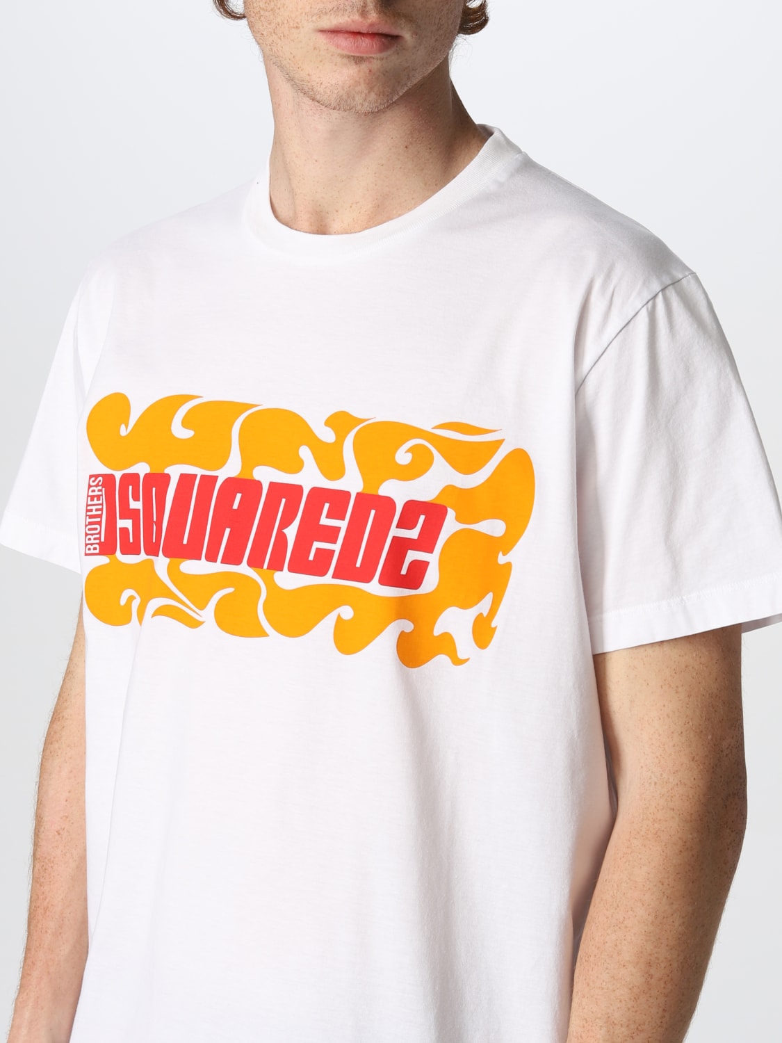 DSQUARED2 CAMISETA: Camiseta hombre Dsquared2, Blanco - Img 3