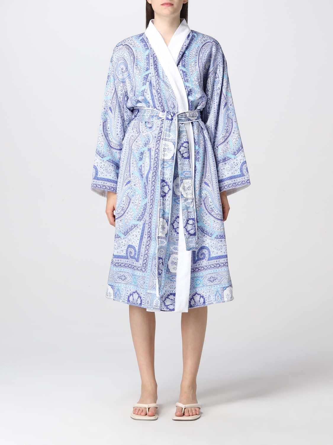 ETRO HOME BATHROBES: 홈웨어 여성 Etro Home, 블루 - Img 1