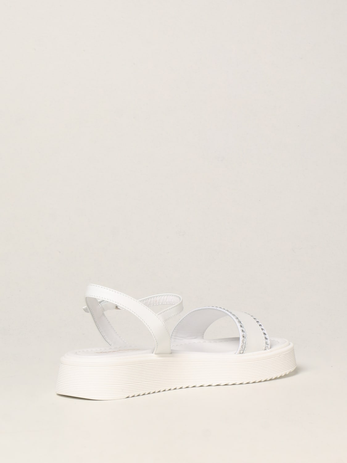 MONTELPARE TRADITION SHOES: Montelpare Tradition leather sandal, White - Img 3