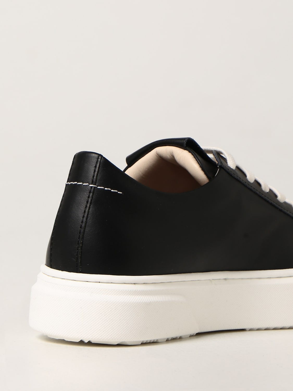 MM6 MAISON MARGIELA SCARPE: Sneakers MM6 Maison Margiela in pelle, Nero - Img 3