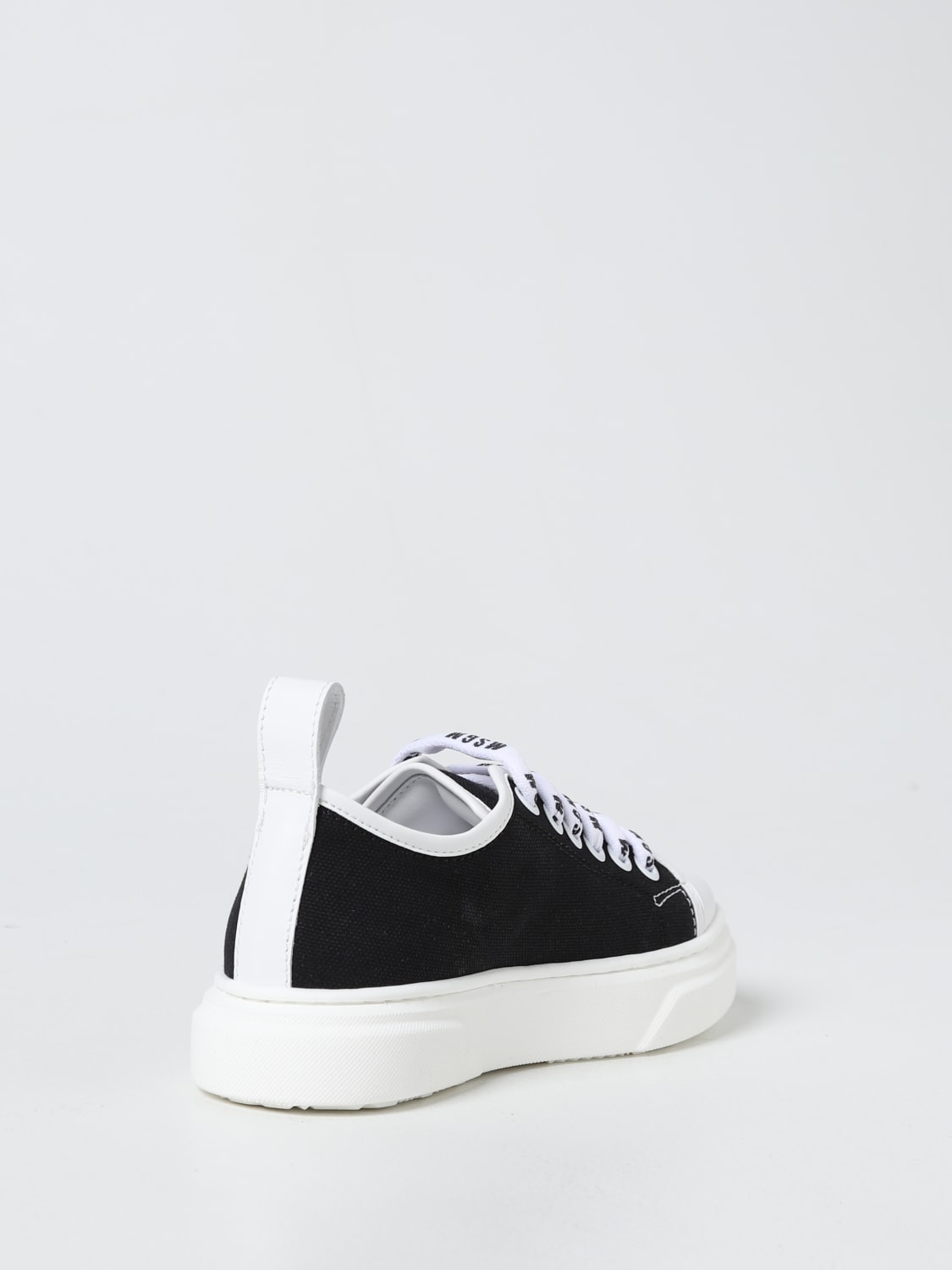 MSGM KIDS SHOES: MSGM Kids sneakers in canvas, Black - Img 3