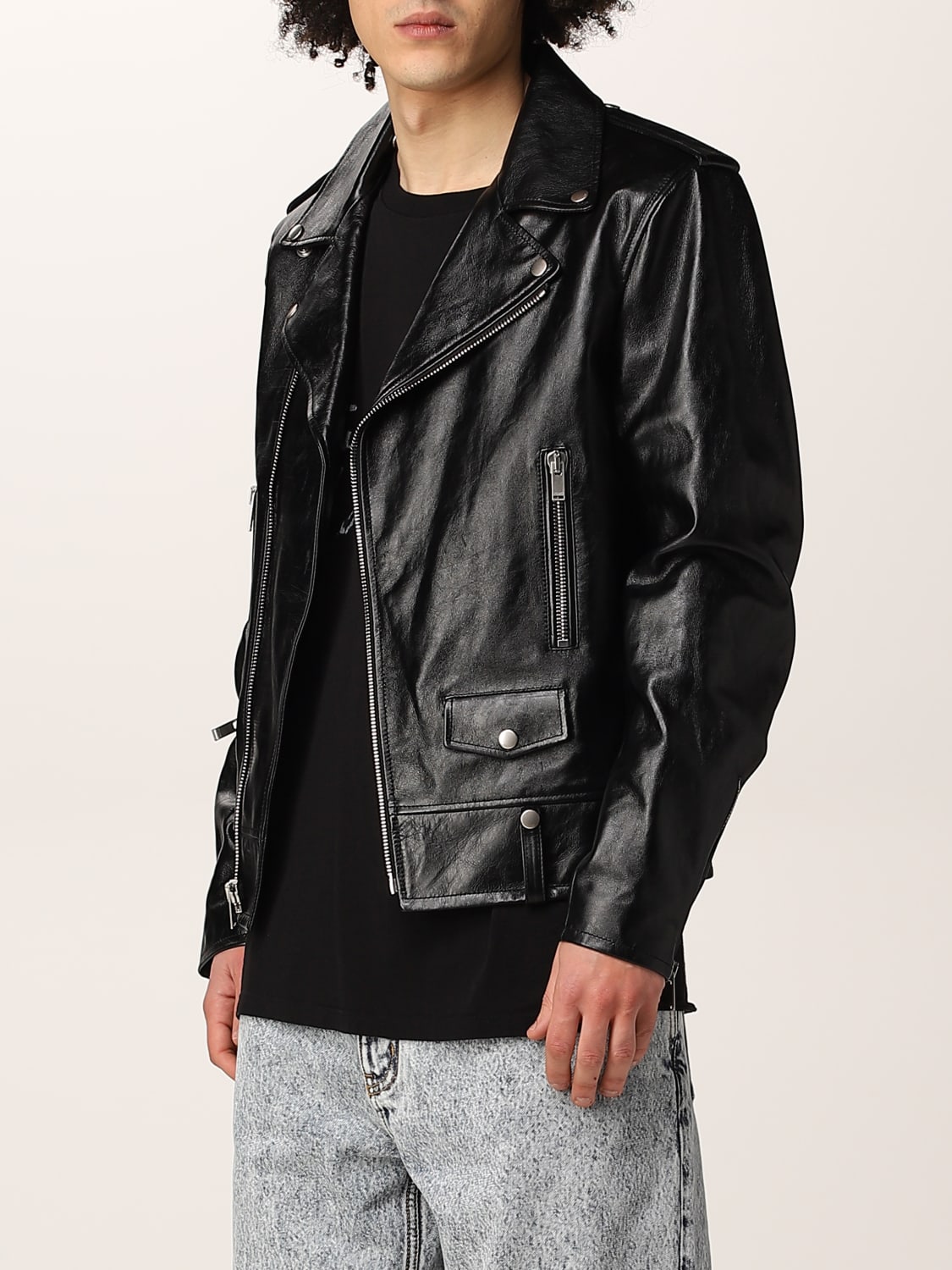 SAINT LAURENT JACKE: Saint Laurent Herren Jacke, Schwarz - Img 4