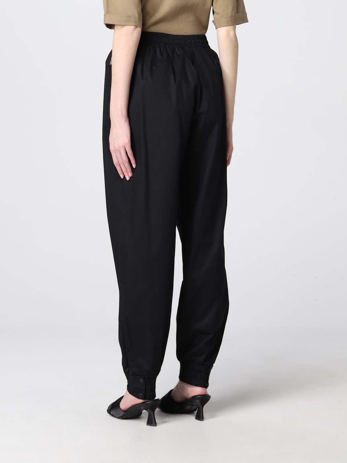 ACTITUDE TWINSET PANTS: Twinset-Actitude cotton jogging trousers, Black - Img 2