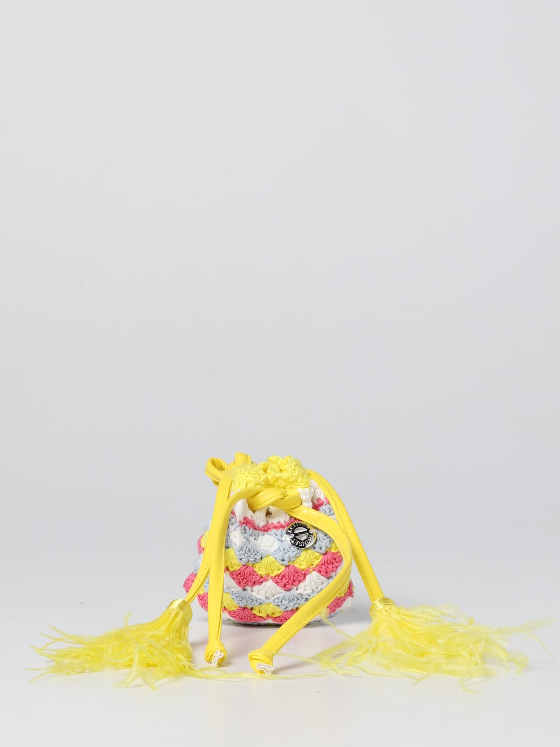 TWINSET ACTITUDE MINI BAG: Twinset-Actitude mini knitted bag, Multicolor - Img 1