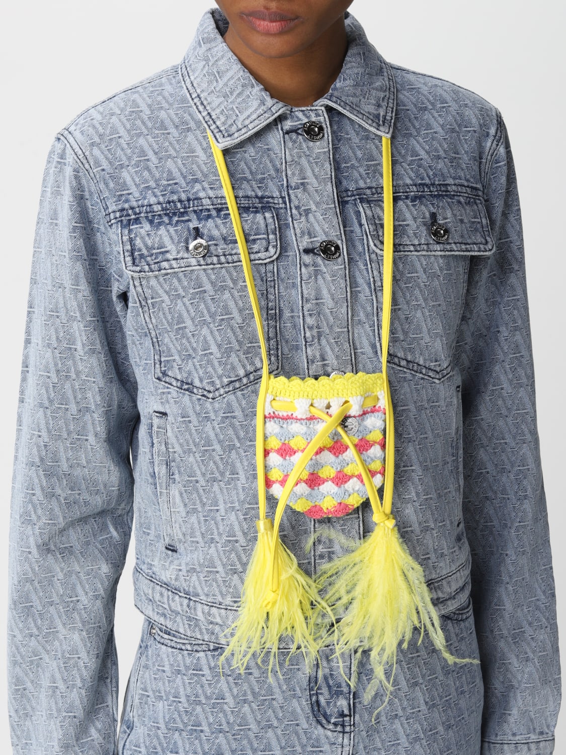 TWINSET ACTITUDE MINI BAG: Twinset-Actitude mini knitted bag, Multicolor - Img 2