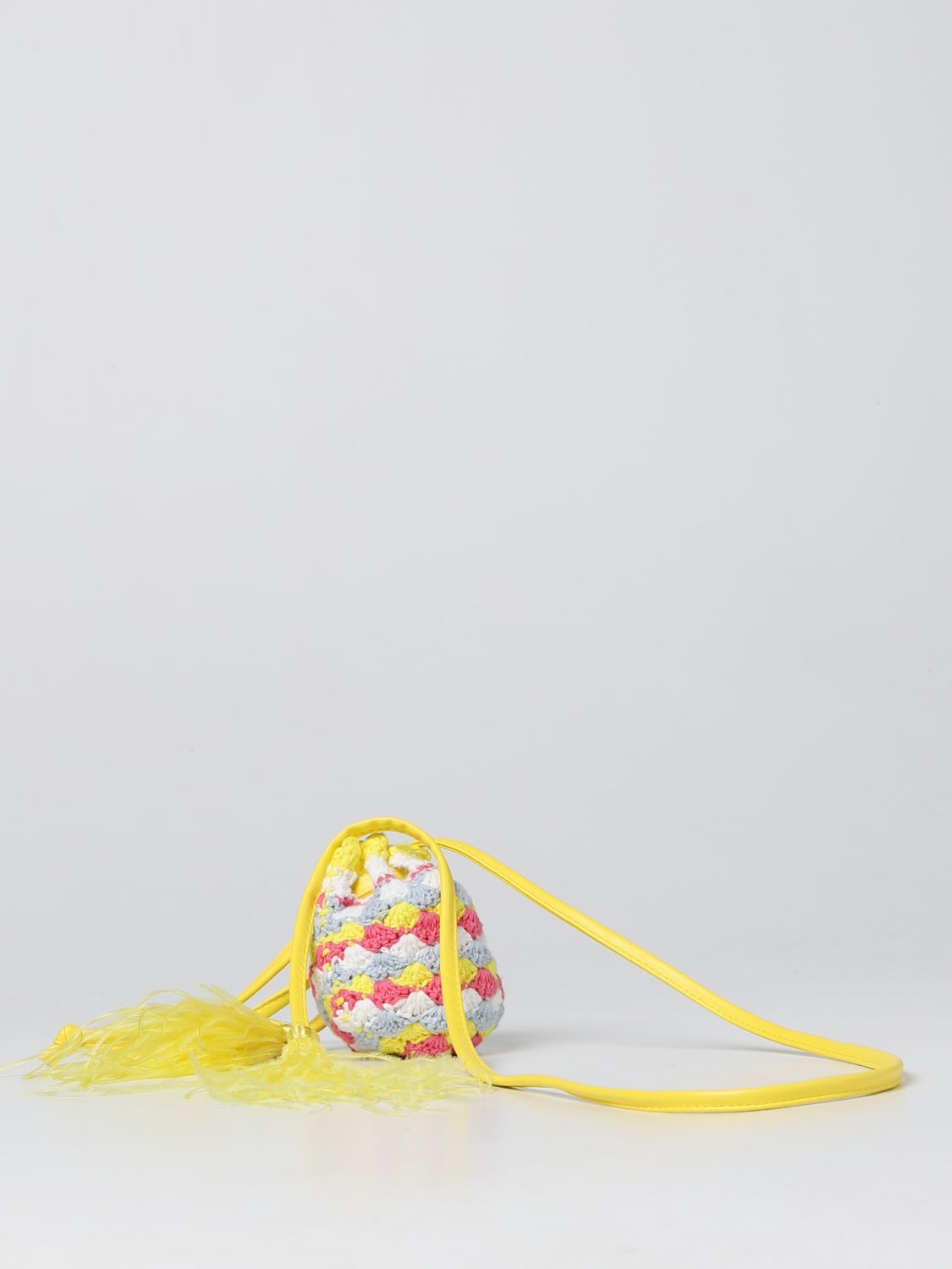 TWINSET ACTITUDE MINI BAG: Twinset-Actitude mini knitted bag, Multicolor - Img 3