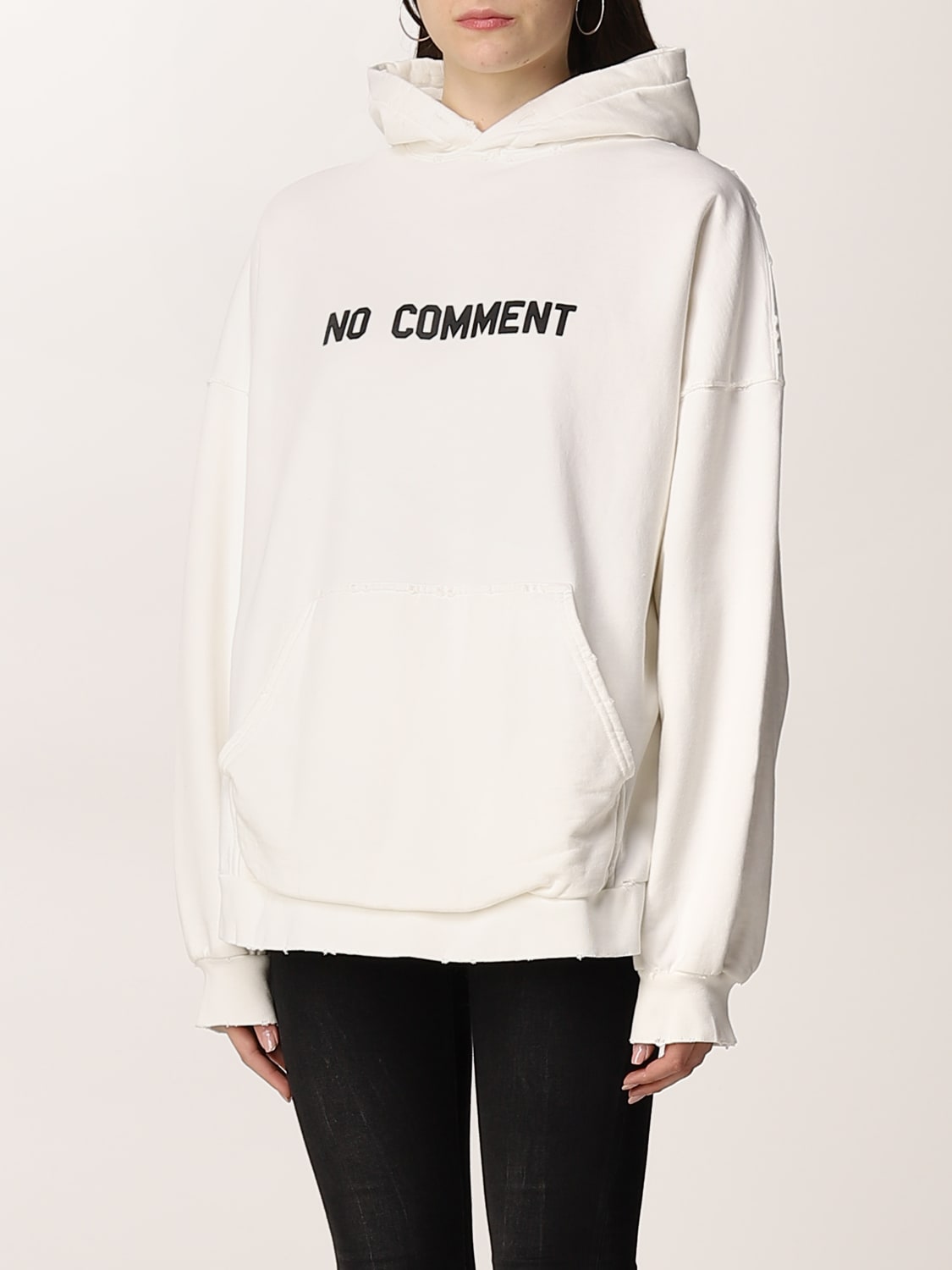 BALENCIAGA SWEATSHIRT: Balenciaga Damen Sweatshirt, Weiß - Img 4