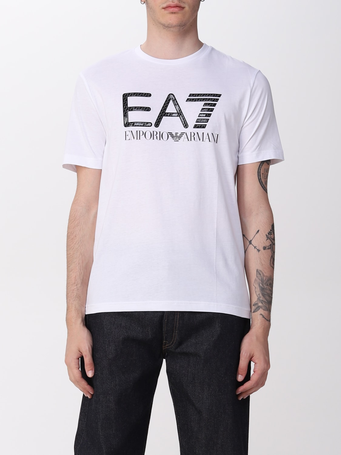 Giglio T-shirt Ea7 in cotone con logo