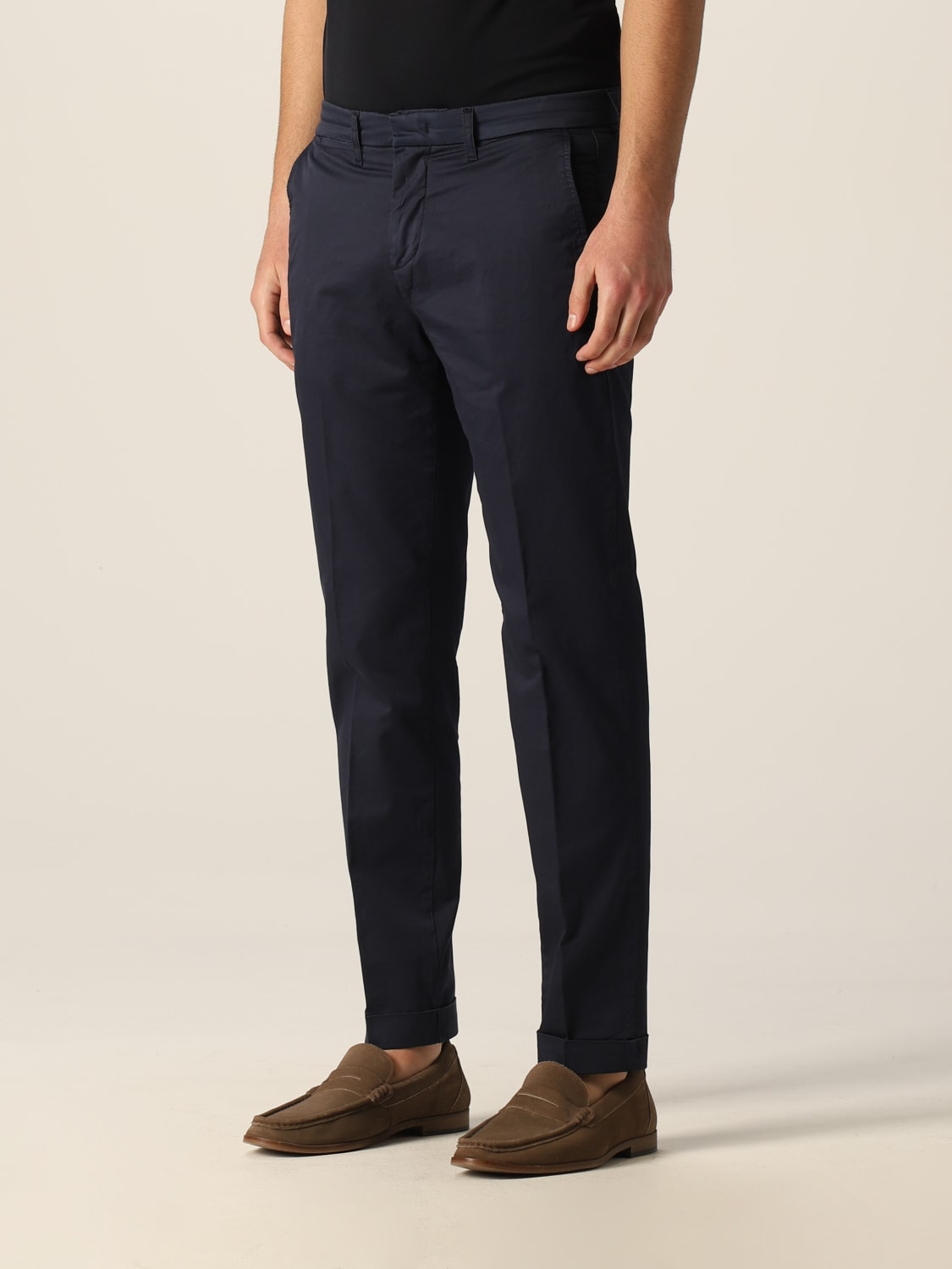 FAY 裤子: 裤子 男士 Fay, 蓝色 - Img 3