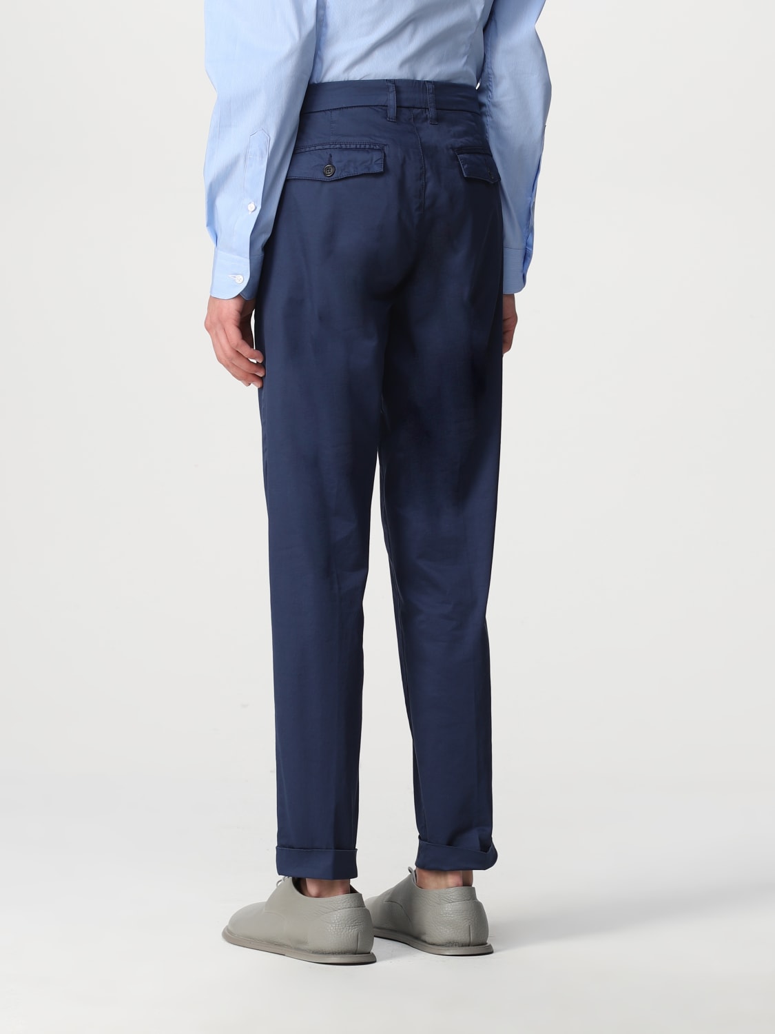 FAY PANTS: Fay pants in stretch cotton, Blue 1 - Img 2