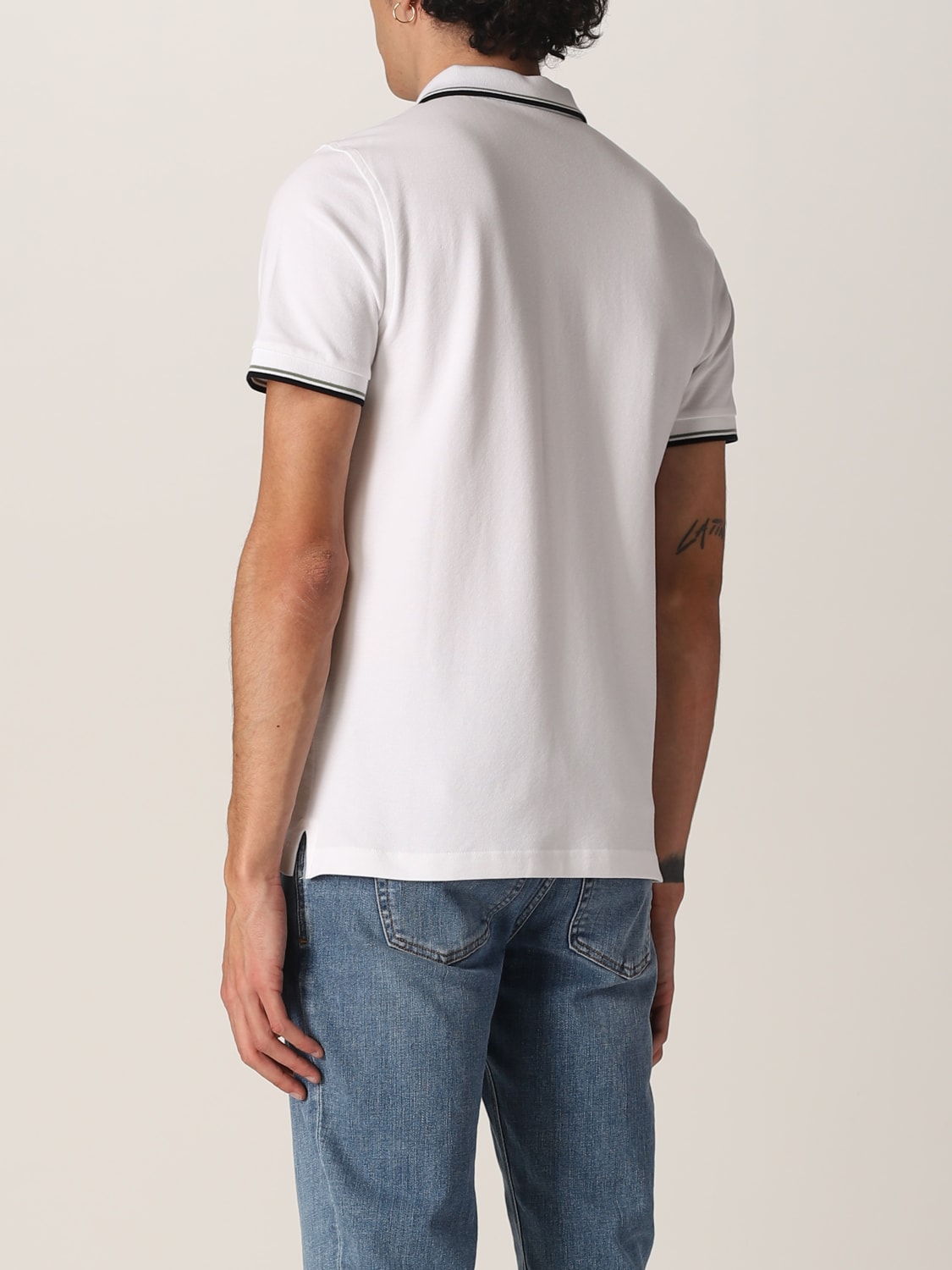 FAY POLO SHIRT: Fay polo shirt with embroidered logo, White - Img 2