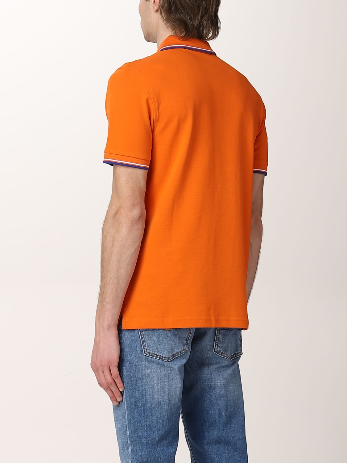 FAY POLO SHIRT: Fay polo shirt with embroidered logo, Yellow - Img 2