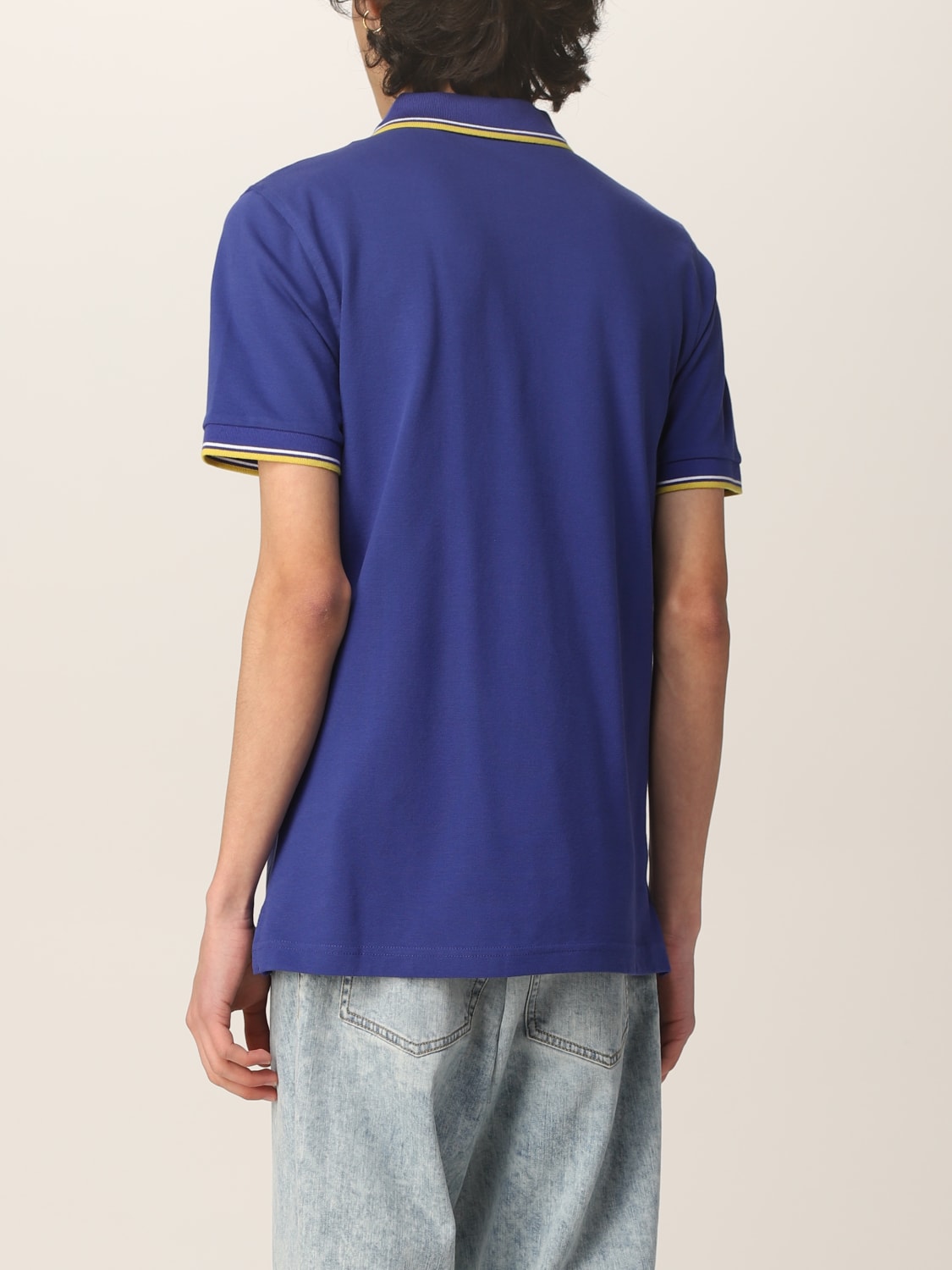 FAY POLO SHIRT: Fay polo shirt with embroidered logo, Blue - Img 2