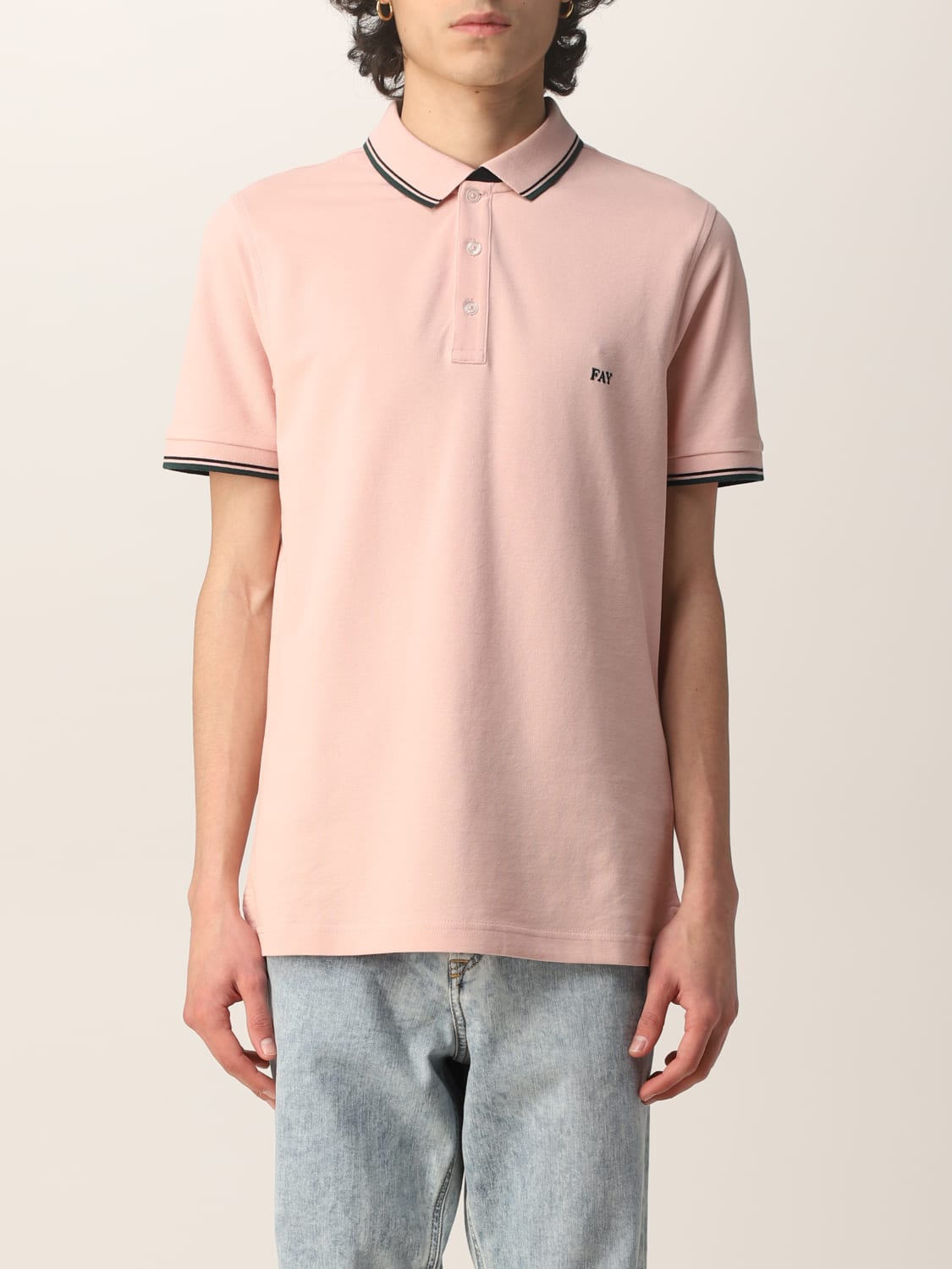 FAY POLO: Polo homme Fay, Rose - Img 1
