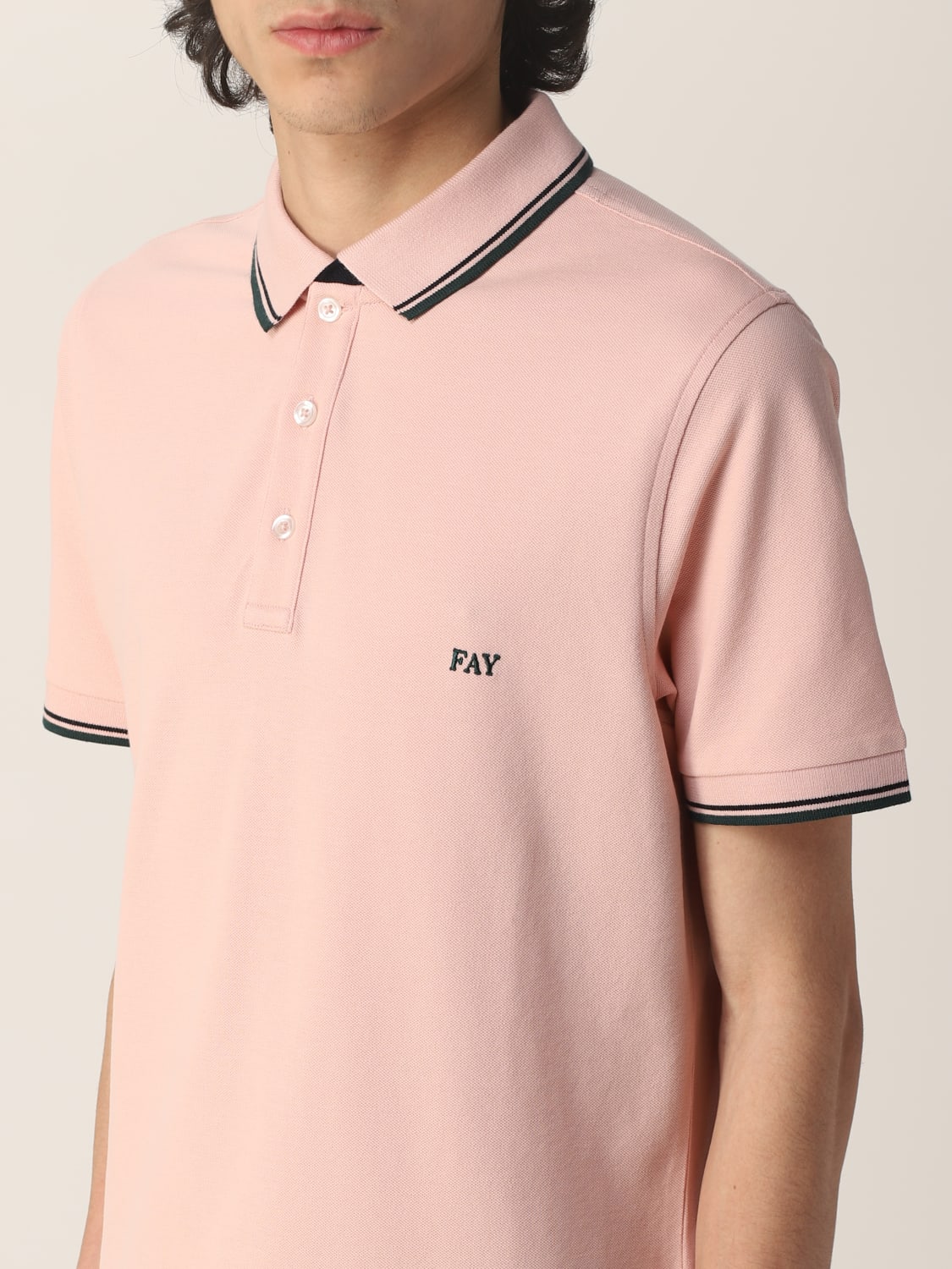 FAY POLO: Polo homme Fay, Rose - Img 3