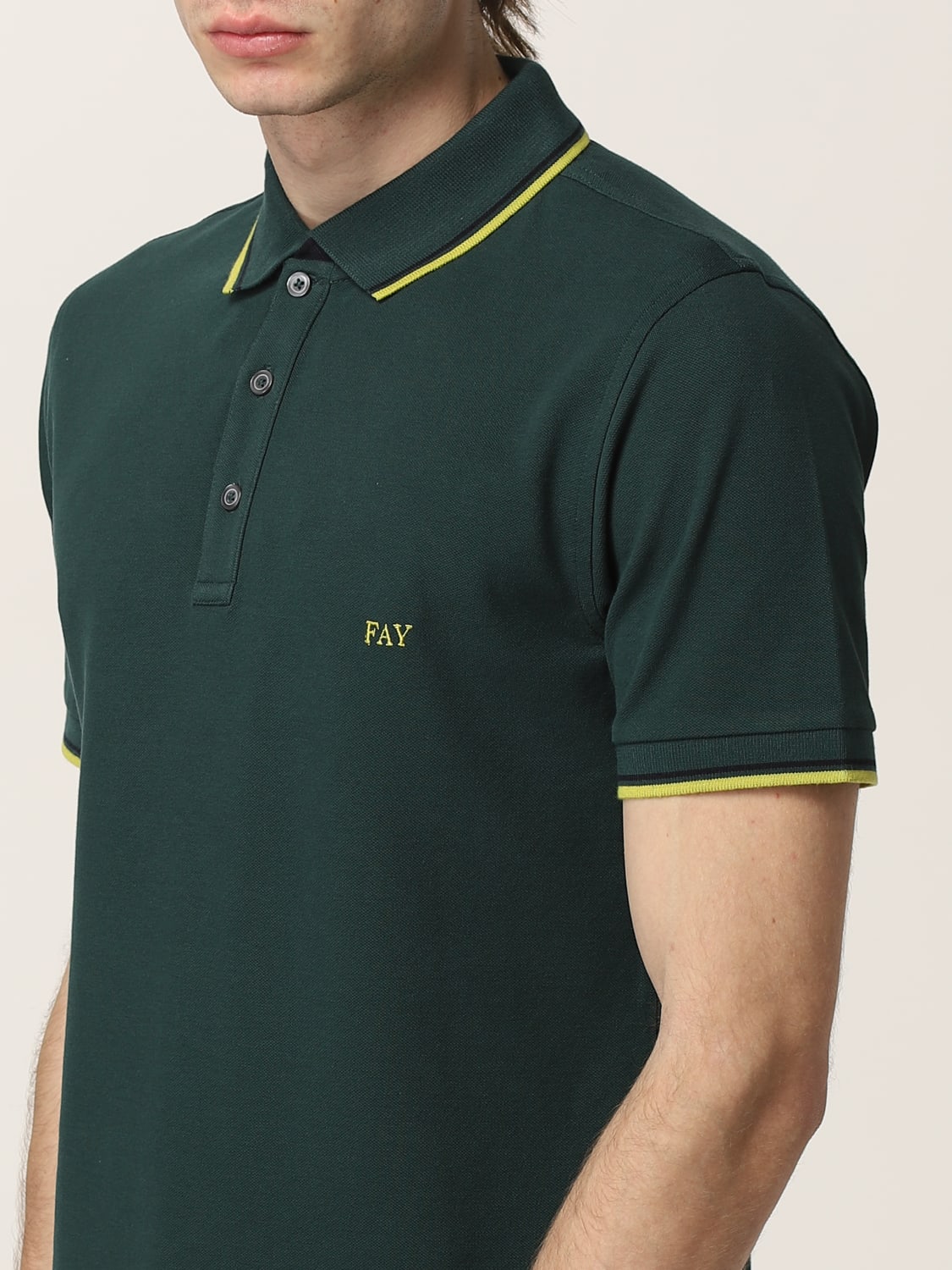 FAY POLO: Fay Herren Polo, Grün - Img 3