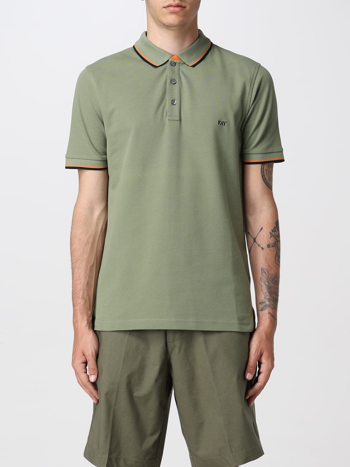 FAY POLO: Polo hombre Fay, Césped - Img 1