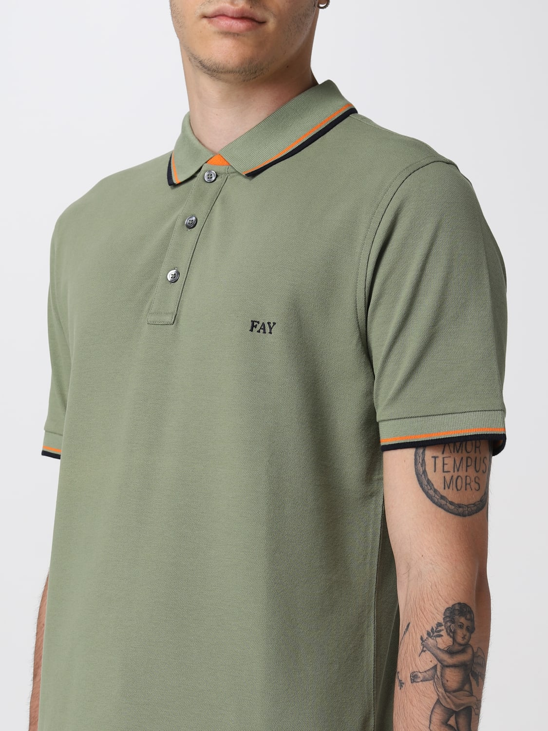 FAY POLO: Polo hombre Fay, Césped - Img 3