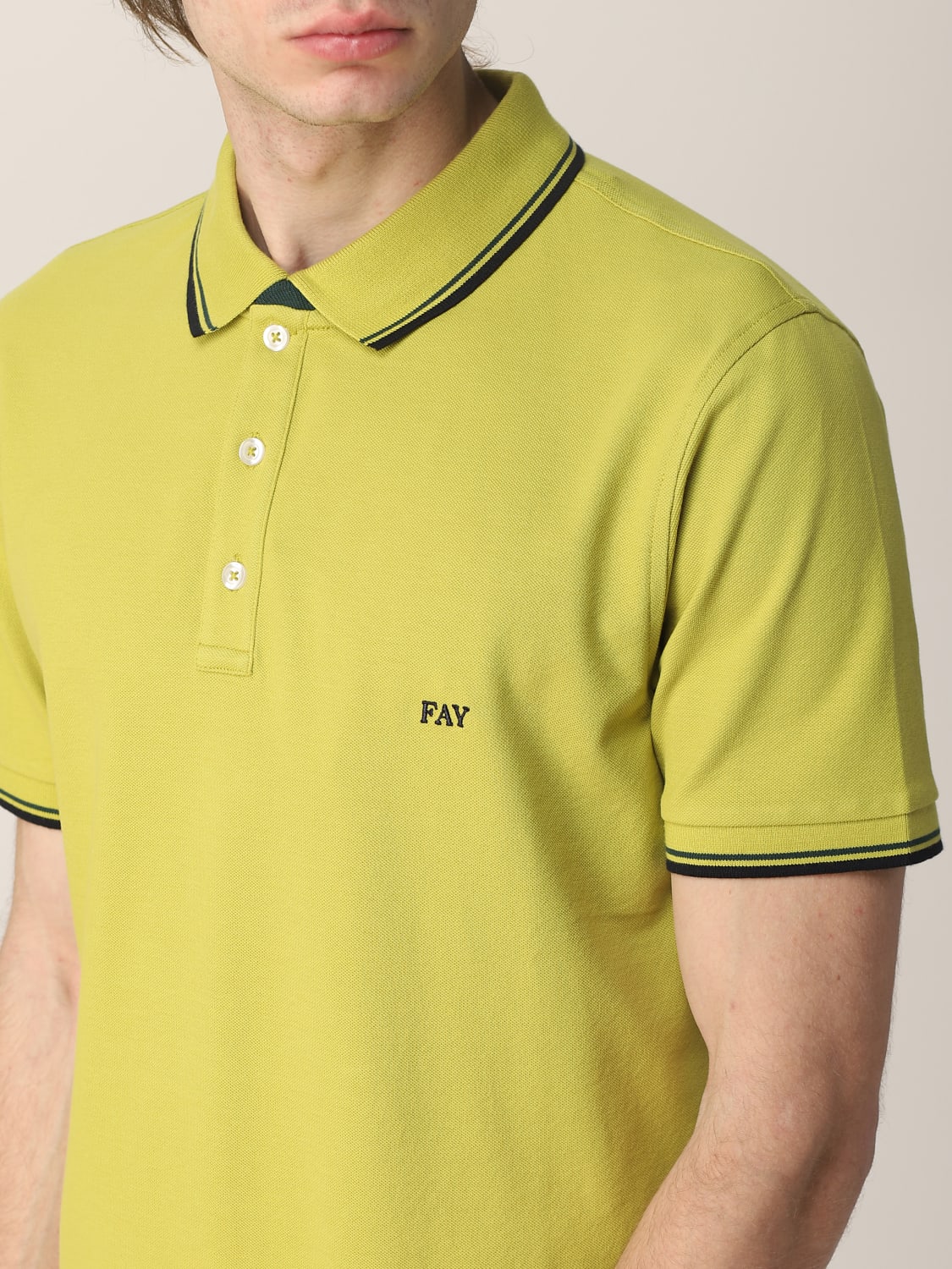 FAY POLO: Polo hombre Fay, Limón - Img 3