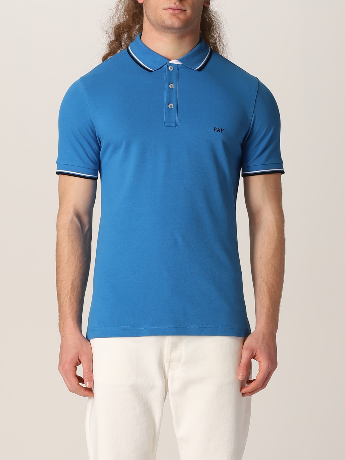 FAY POLO: Polo homme Fay, Azur 1 - Img 1