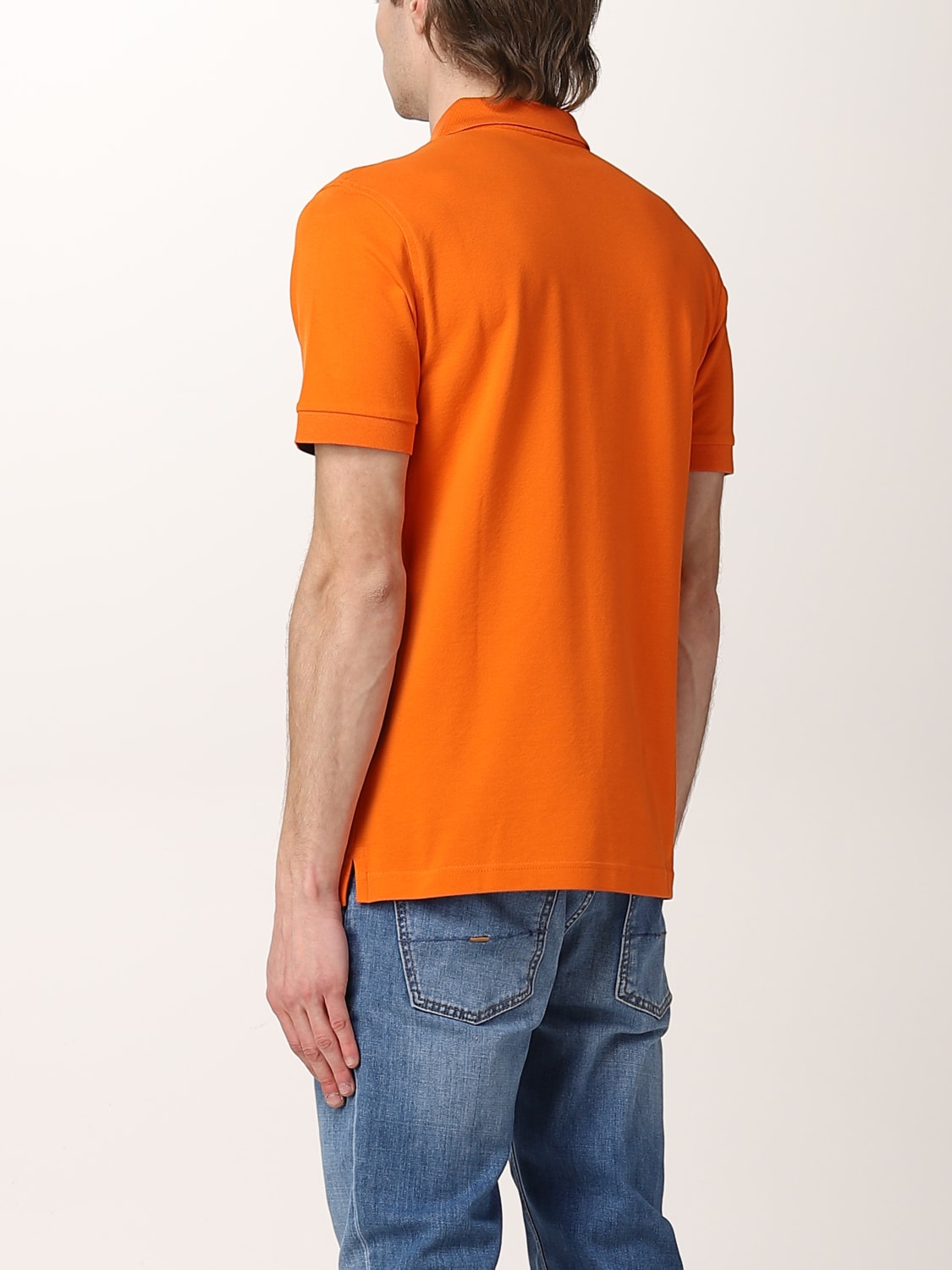 FAY POLO SHIRT: Fay stretch cotton polo shirt with logo, Yellow - Img 2